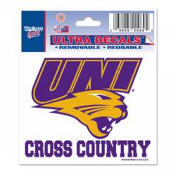 Northern Iowa University Panthers Cross Country - 3x4 Ultra Decal
