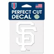 San Francisco Giants Logo - 4x4 White Die Cut Decal