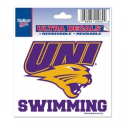 Northern Iowa University Panthers Swimming - 3x4 Ultra Decal