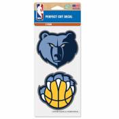 Memphis Grizzlies - Set of Two 4x4 Die Cut Decals