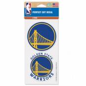 Golden State Warriors - Set of Two 4x4 Die Cut Decals