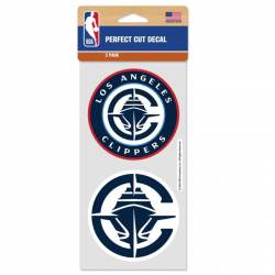 Los Angeles Clippers 2024 Logo - Set of Two 4x4 Die Cut Decals