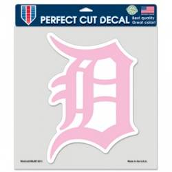 Detroit Tigers Pink - 8x8 Full Color Die Cut Decal