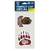 University Of Montana Grizzlies - Set of Two 4x4 Die Cut Decals