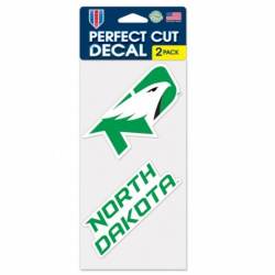 University Of North Dakota Fighting Hawks - Set of Two 4x4 Die Cut Decals