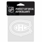 Montreal Canadiens - 4x4 White Die Cut Decal