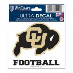 University Of Colorado Buffaloes Football - 3x4 Ultra Decal