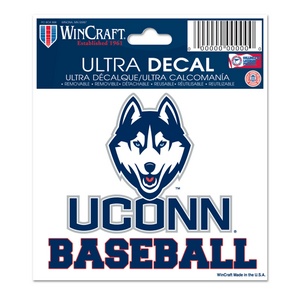 University Of Connecticut UCONN Huskies Baseball - 3x4 Ultra Decal at ...