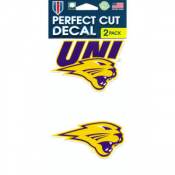 Northern Iowa University Panthers - Set of Two 4x4 Die Cut Decals