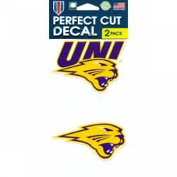 Northern Iowa University Panthers - Set of Two 4x4 Die Cut Decals