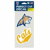 Montana State University Bobcats - Set of Two 4x4 Die Cut Decals