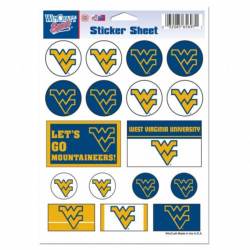 West Virginia University Mountaineers - 5x7 Sticker Sheet