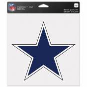 Dallas Cowboys Retro Star Logo - 8x8 Full Color Die Cut Decal