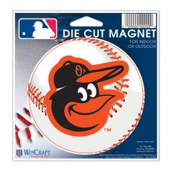 Baltimore Orioles Baseball - 4" Die Cut Logo Magnet