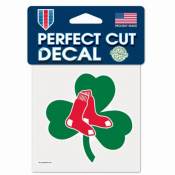 Boston Red Sox Shamrock - 4x4 Die Cut Decal
