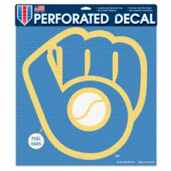 Milwaukee Brewers Retro - 17x17 Perforated Shade Decal