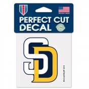 San Diego Padres Retro Logo - Set Of 4 Quad Sticker Sheet