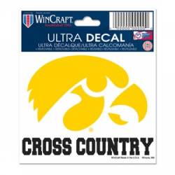 University Of Iowa Hawkeyes Cross Country - 3x4 Ultra Decal