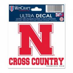 University Of Nebraska Cornhuskers Cross Country - 3x4 Ultra Decal