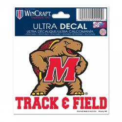 University Of Maryland Terrapins Track & Field - 3x4 Ultra Decal