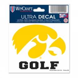 University Of Iowa Hawkeyes Golf - 3x4 Ultra Decal