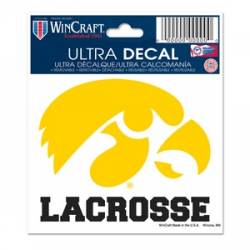 University Of Iowa Hawkeyes Lacrosse - 3x4 Ultra Decal