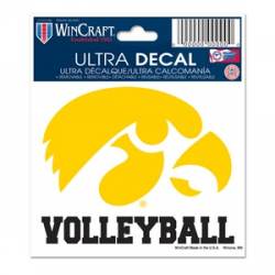 University Of Iowa Hawkeyes Volleyball - 3x4 Ultra Decal