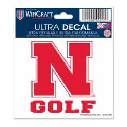 University Of Nebraska Cornhuskers Golf - 3x4 Ultra Decal