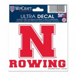 University Of Nebraska Cornhuskers Rowing - 3x4 Ultra Decal