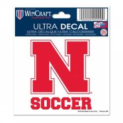 University Of Nebraska Cornhuskers Soccer - 3x4 Ultra Decal