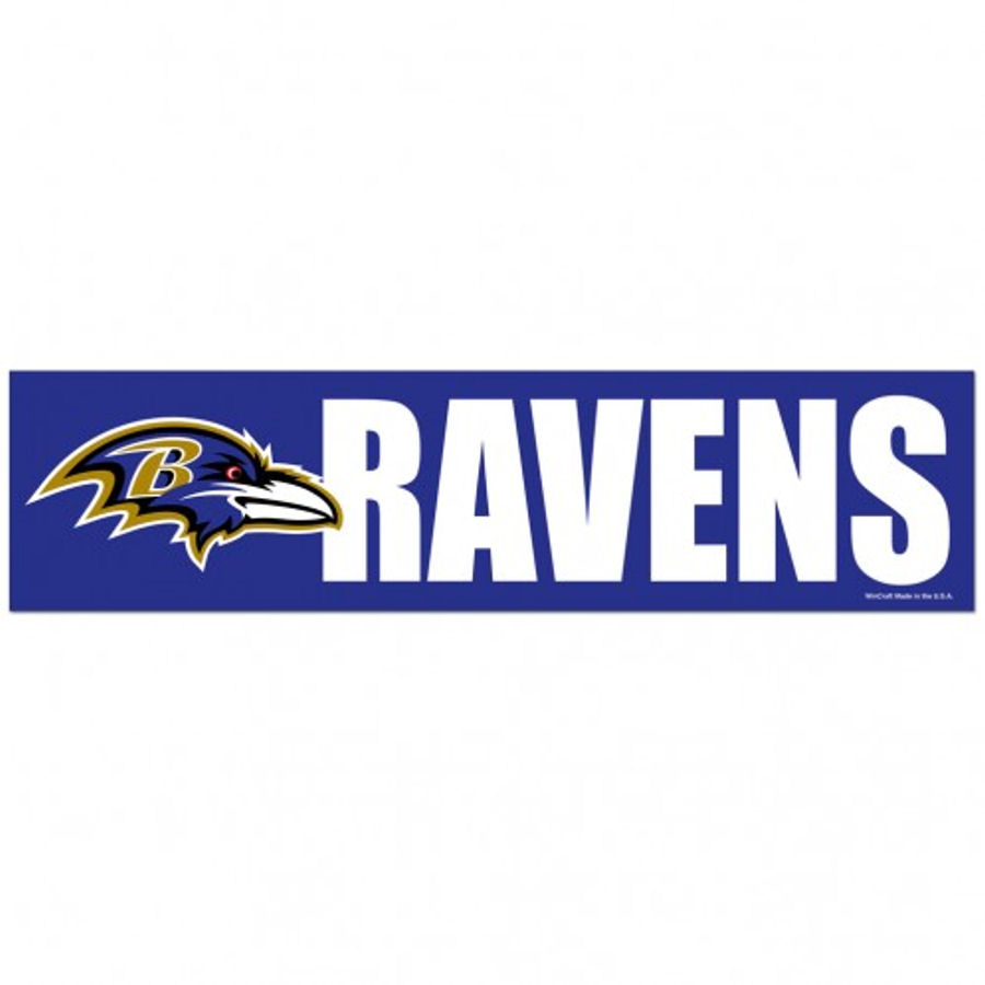 Baltimore Ravens - 3x12 Bumper Sticker Strip at Sticker Shoppe