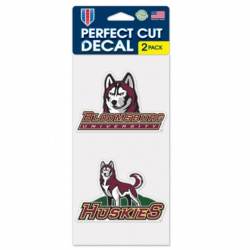 Bloomsburg University Huskies - Set of Two 4x4 Die Cut Decals