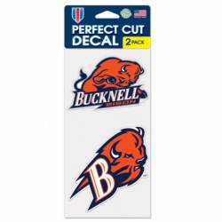 Bucknell University Bison - Set of Two 4x4 Die Cut Decals