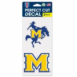Mcneese State University Cowboys - Set of Two 4x4 Die Cut Decals