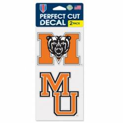 Mercer University Bears - Set of Two 4x4 Die Cut Decals