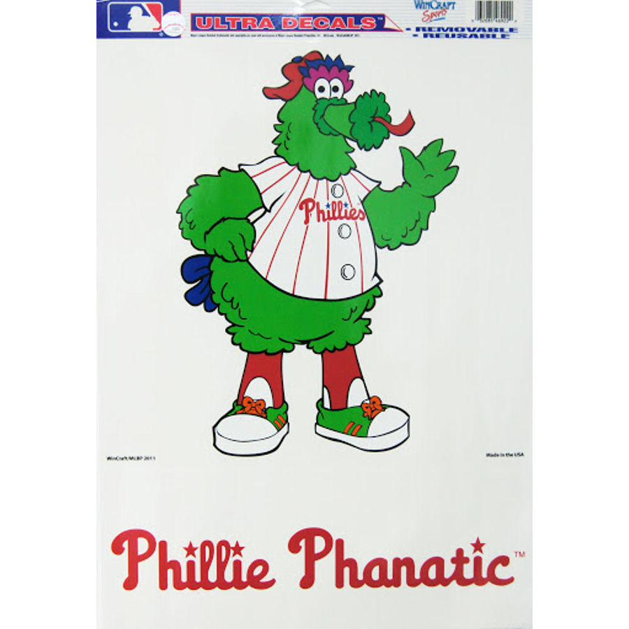 Philadelphia Phillies Phillie Phanatic Mascot 11x17 Ultra Decal Set