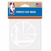 Golden State Warriors Logo - 4x4 White Die Cut Decal