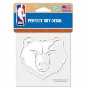 Memphis Grizzlies Logo - 4x4 White Die Cut Decal