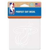 Miami Heat Logo - 4x4 White Die Cut Decal