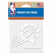 Phoenix Suns Logo - 4x4 White Die Cut Decal