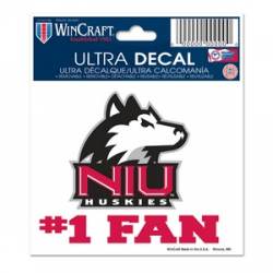 Northern Illinois University Huskies #1 Fan - 3x4 Ultra Decal