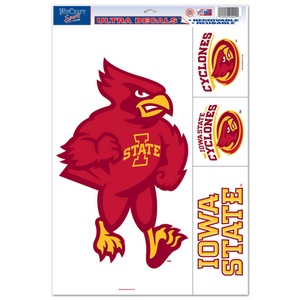 Iowa State University Cyclones - Set of 4 Ultra Decals at Sticker Shoppe