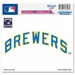 Milwaukee Brewers Retro Wordmark - 5x6 Ultra Decal