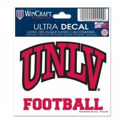 University of Nevada-Las Vegas UNLV Rebels Football - 3x4 Ultra Decal