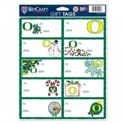 University Of Oregon Ducks - Sheet of 10 Christmas Gift Tag Labels