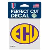 East Carolina University Pirates Retro Logo - 4x4 Die Cut Decal