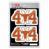 University Of Texas Longhorns 4x4 Off Road - Set of 2 Sticker Sheet