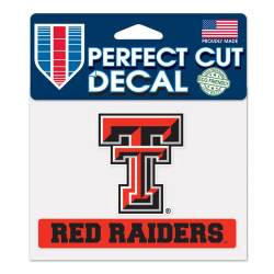 Texas Tech University Red Raiders - 4x5 Die Cut Decal