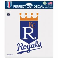 Kansas City Royals Retro Logo - 8x8 Full Color Die Cut Decal