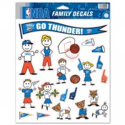 Oklahoma City Thunder - 8.5x11 Family Sticker Sheet